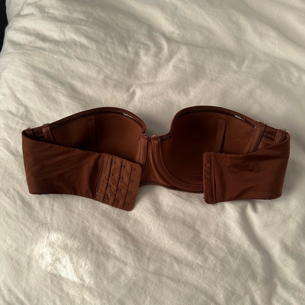 Savage Fenty Brown Strapless Bra Core Microfiber 32c - Picture 4 of 4